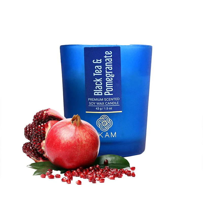 4 Pack Candles Gift Set| Black Tea & Pomegranate, Sweet Pea, Forest Pine, Mahogany - Image 3