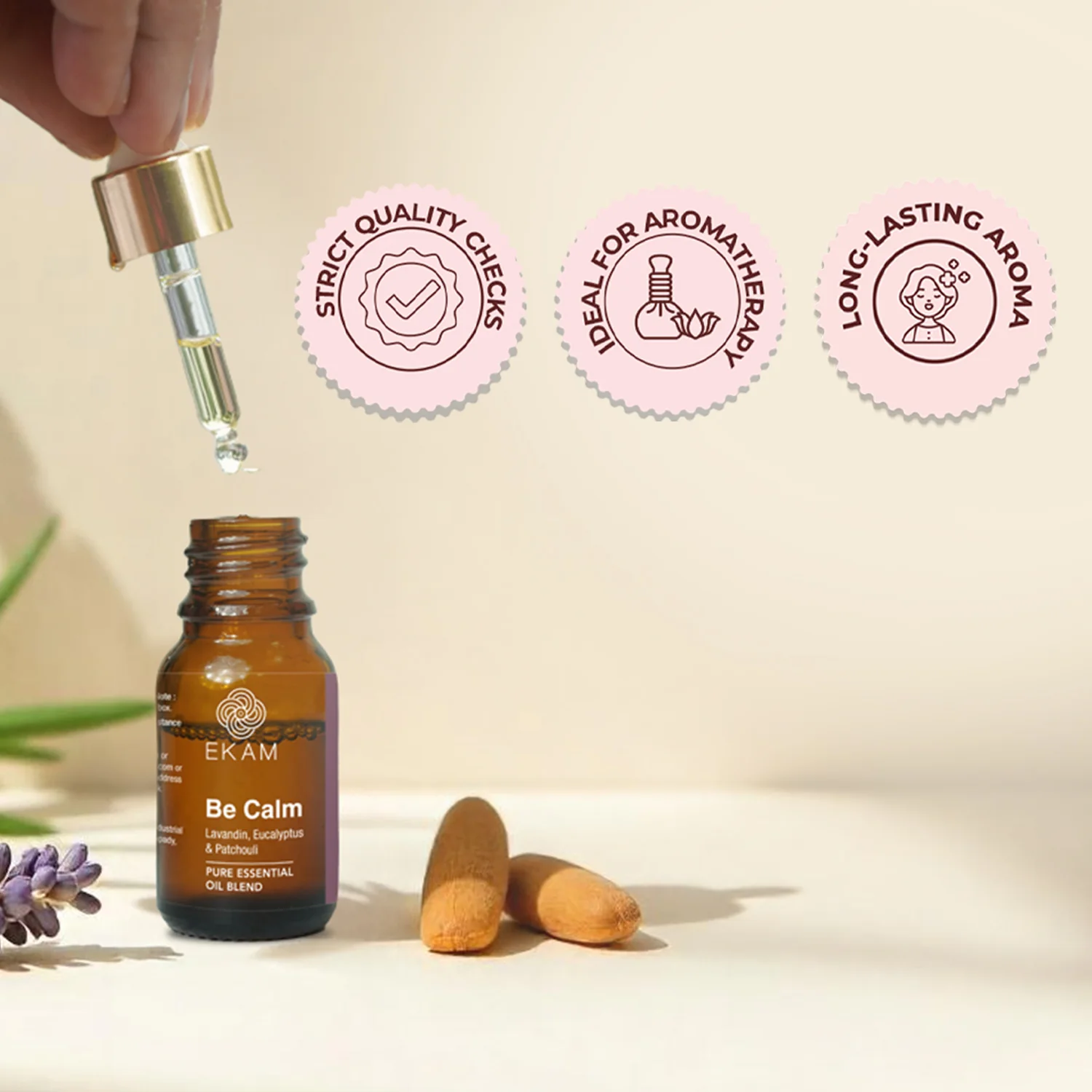 Be Calm Pure Essential Oil Blend, Aromatherapy Series - Image 3