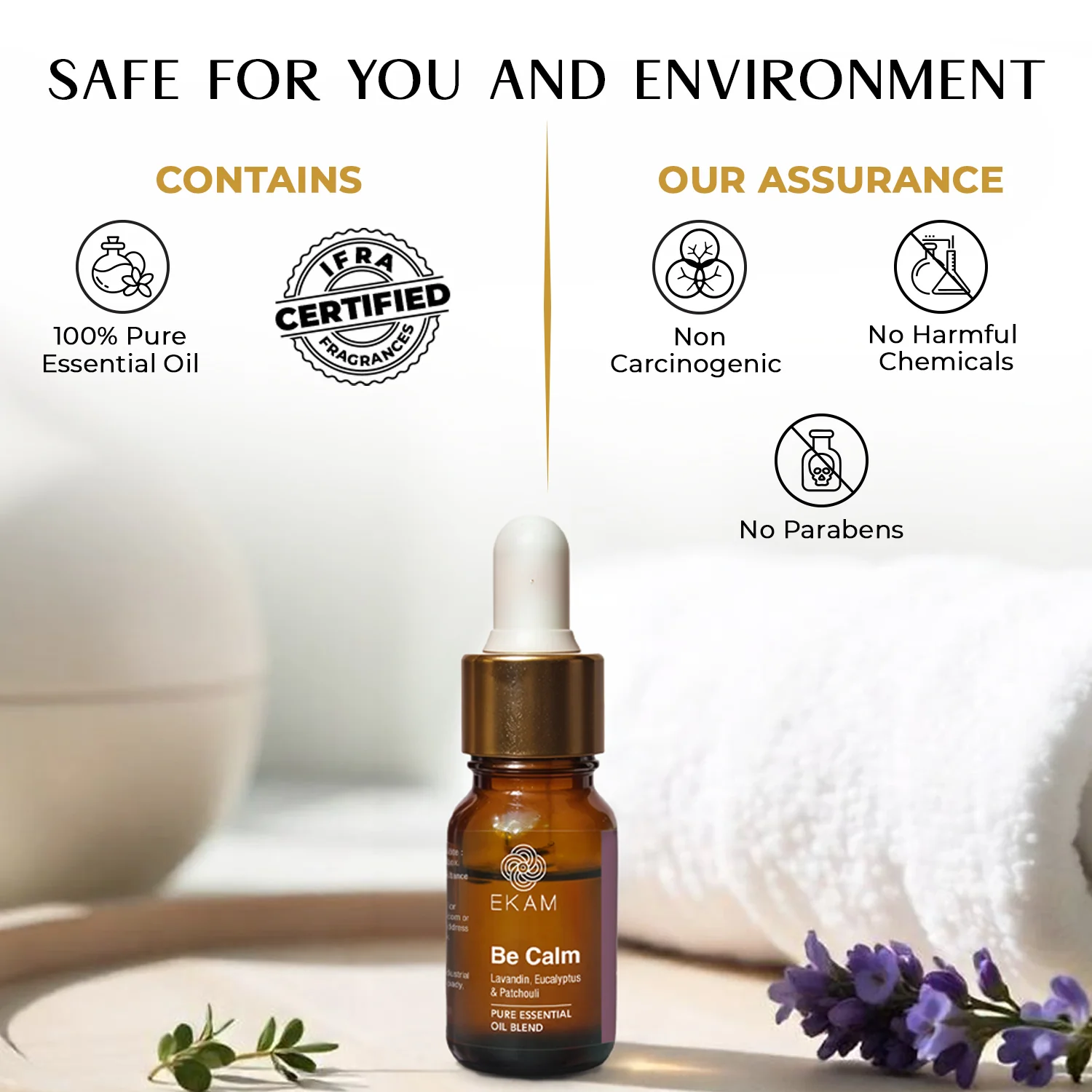 Be Calm Pure Essential Oil Blend, Aromatherapy Series - Image 5