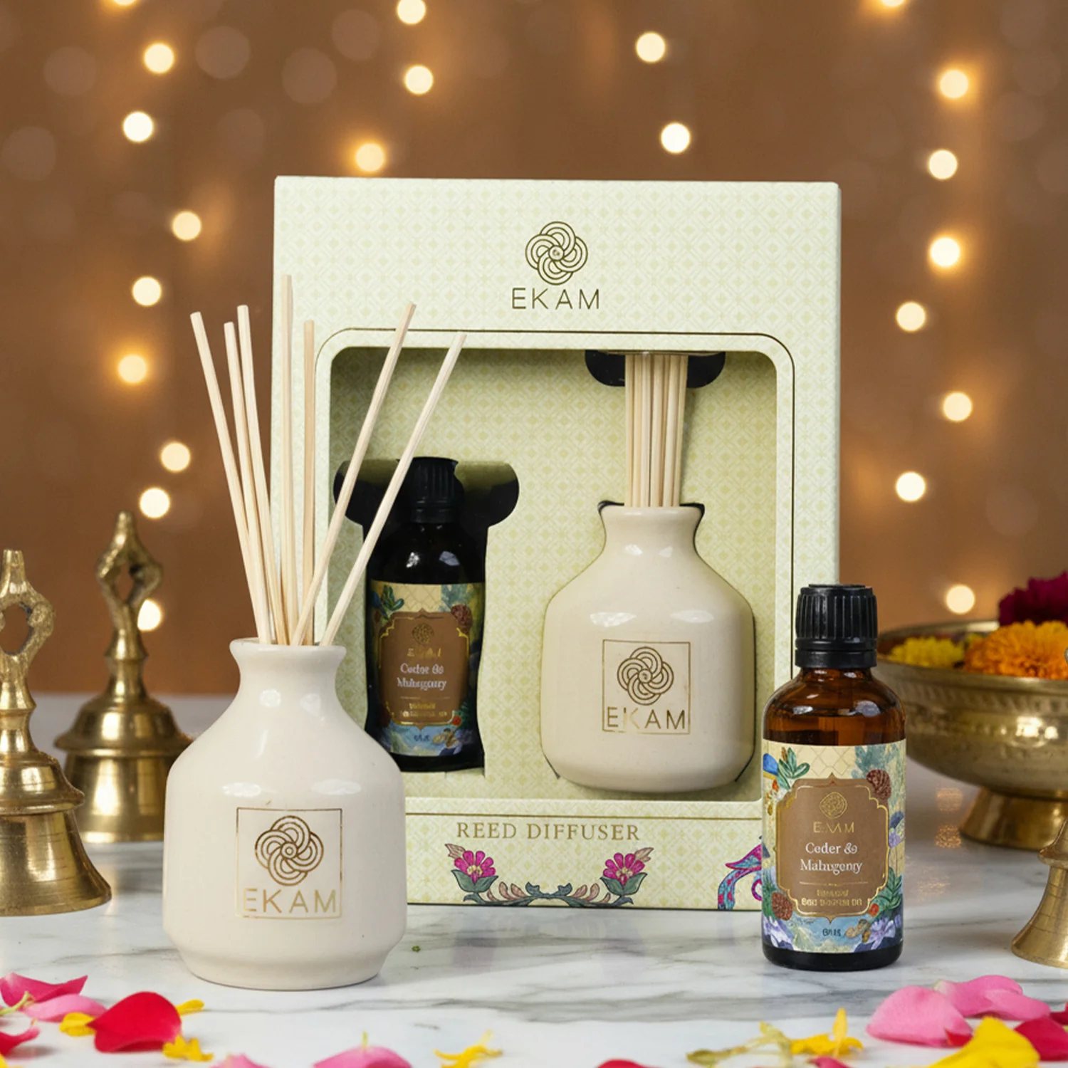 Cedar & Mahogany Reed Diffuser Set