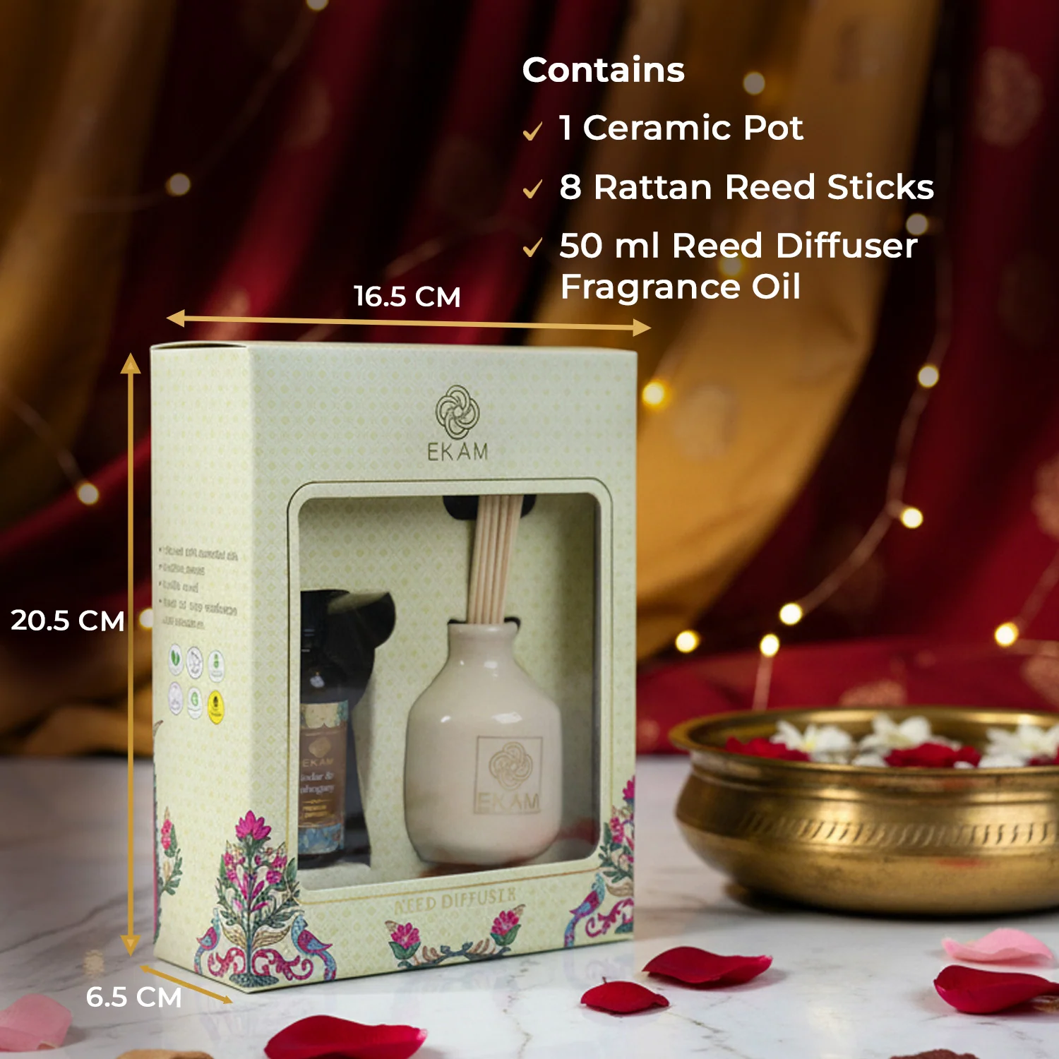 Cedar & Mahogany Reed Diffuser Set - Image 2