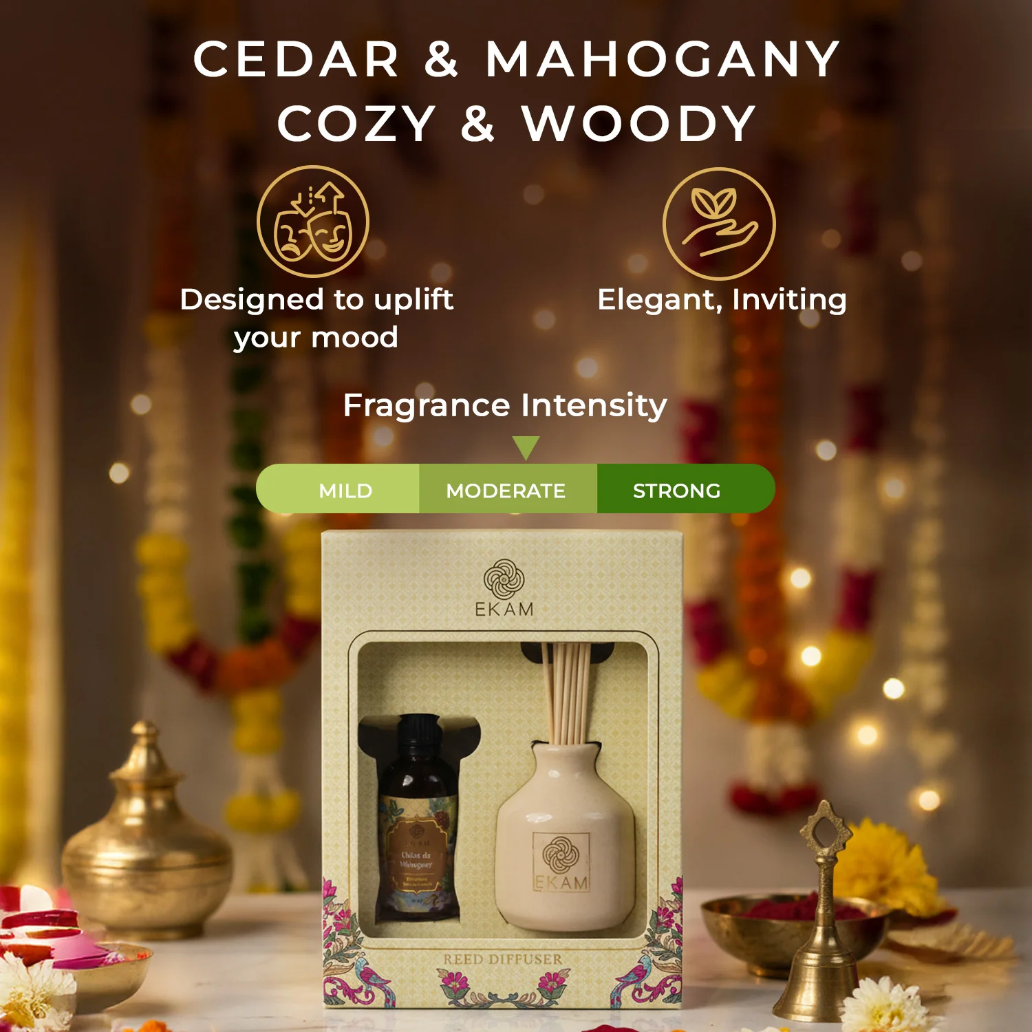 Cedar & Mahogany Reed Diffuser Set - Image 6