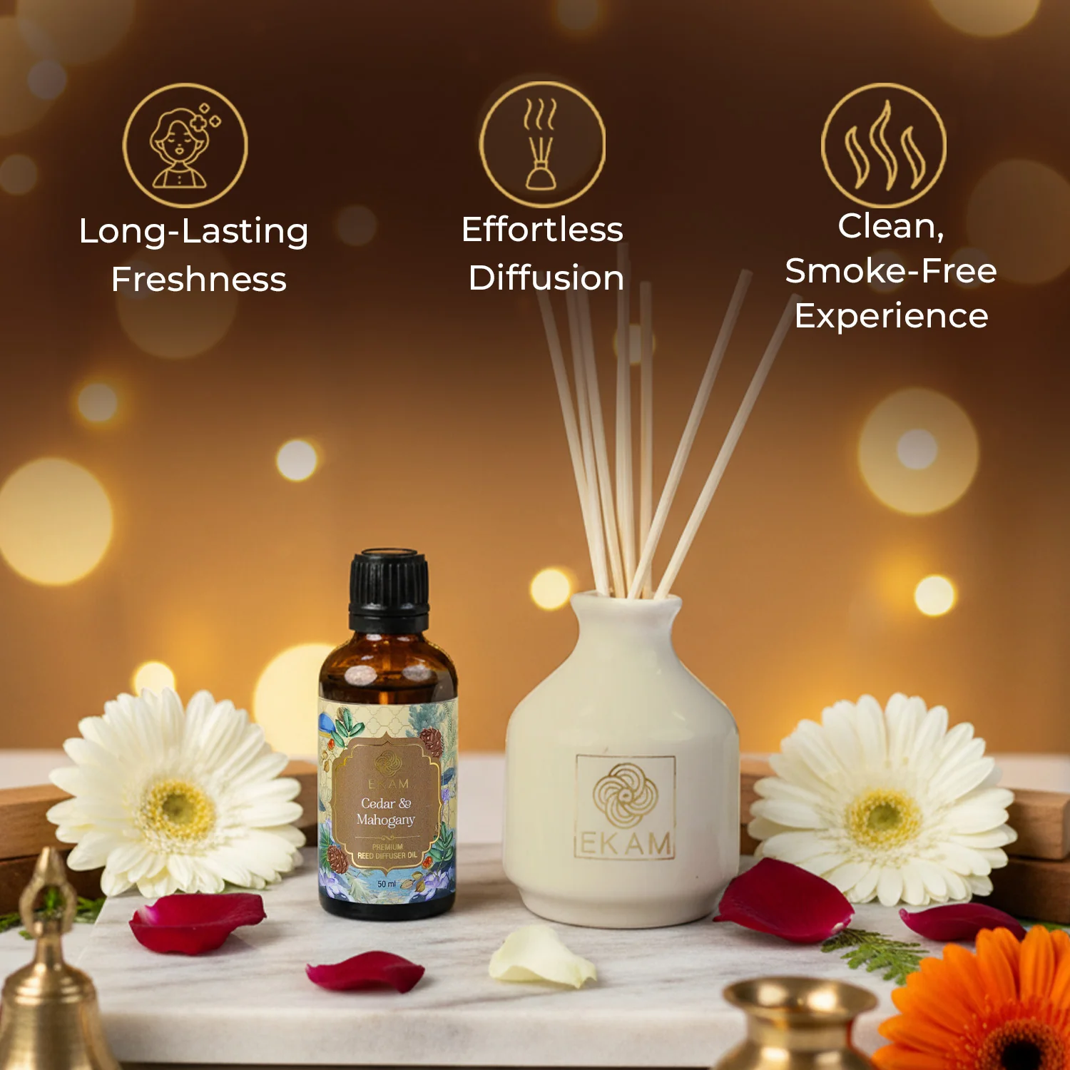 Cedar & Mahogany Reed Diffuser Set - Image 7