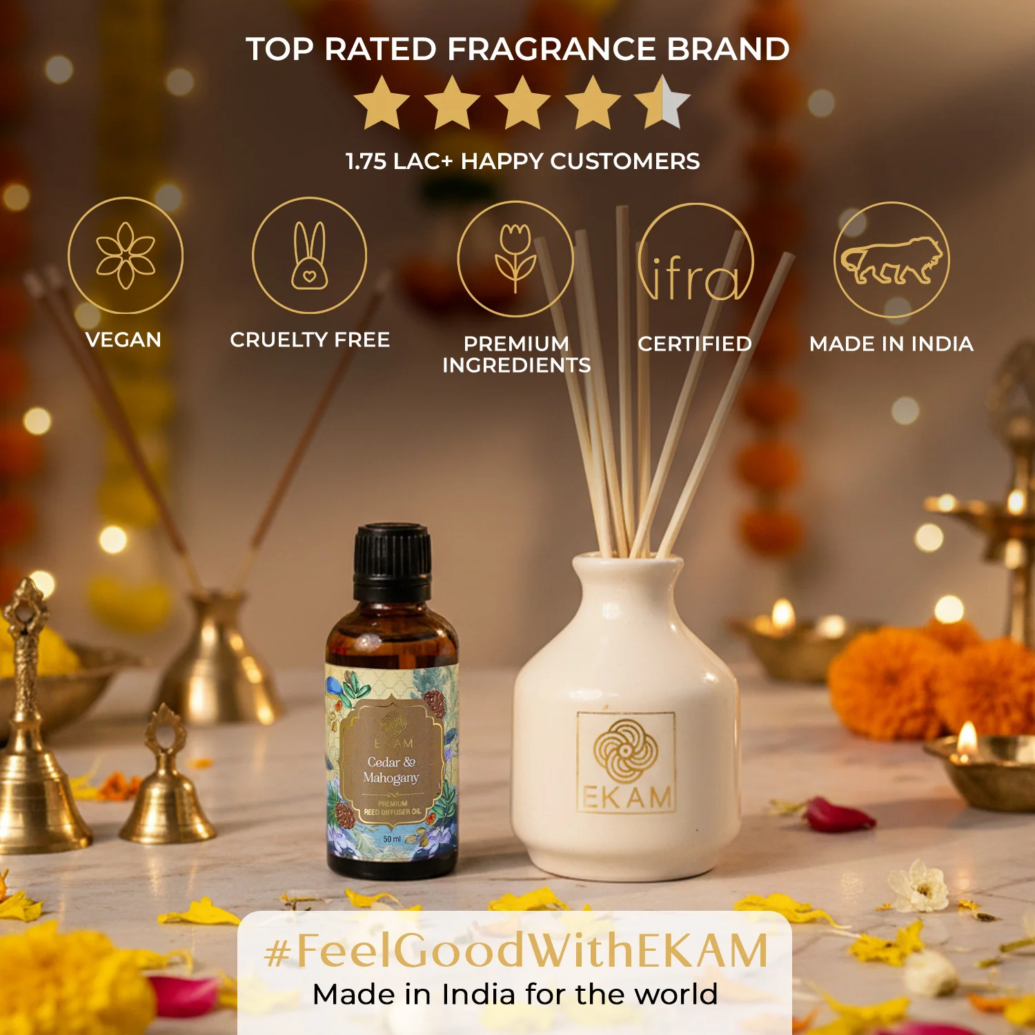 Cedar & Mahogany Reed Diffuser Set - Image 8