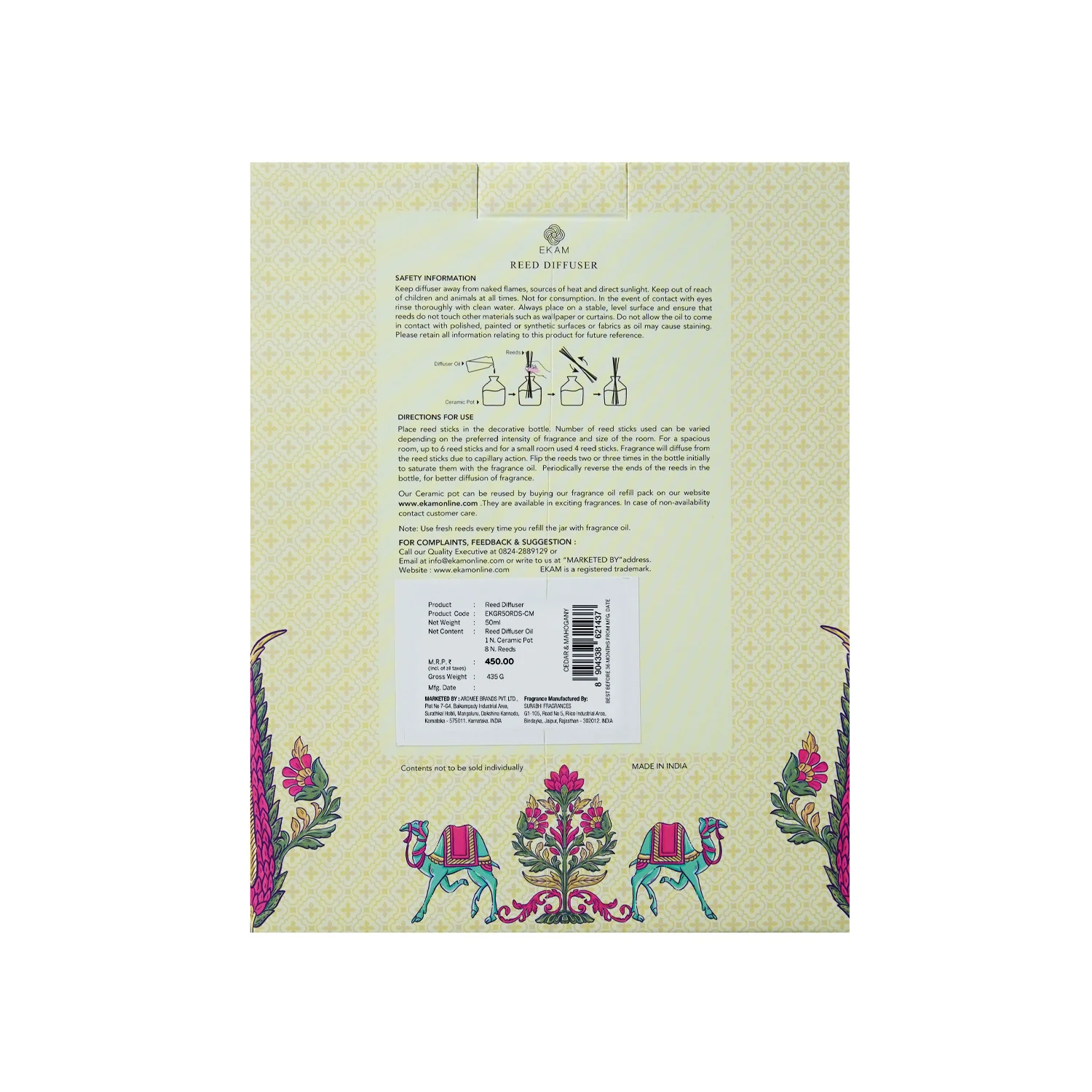 Cedar & Mahogany Reed Diffuser Set - Image 9