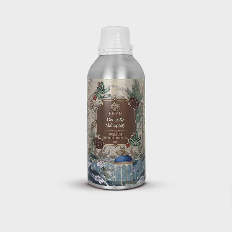 Cedar & Mahogany Reed Refill Oil, 500 ml - Image 2