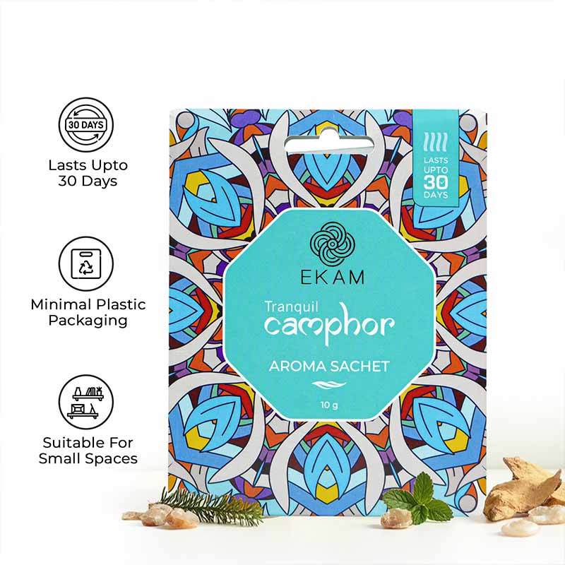 Combo Pack of 10 Tranquil Camphor Scented Sachets - Image 3