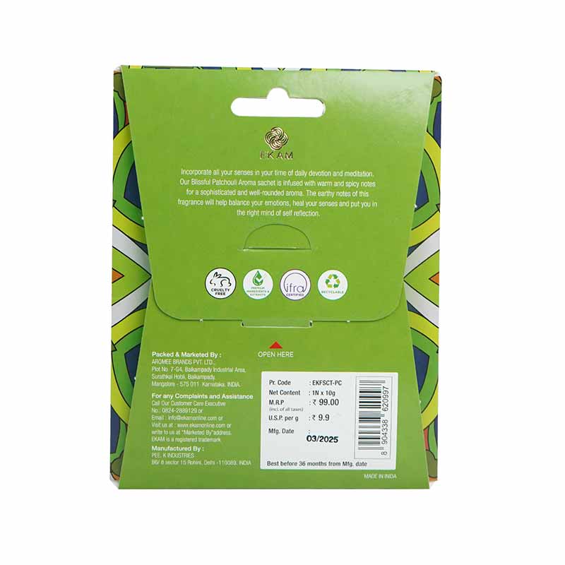 Combo Pack of 5 Blissful Patchouli Scented Sachets - Image 12
