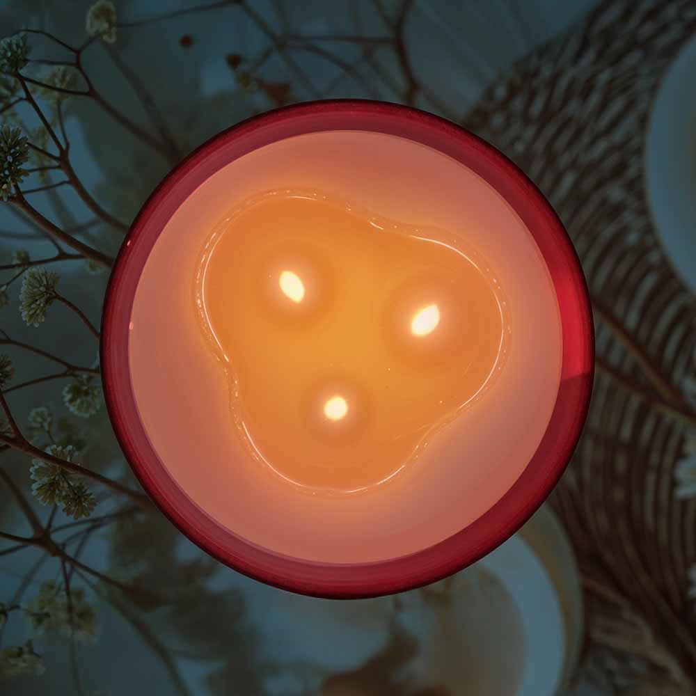 Cranberry 3 Wick Scented Candle - Image 6