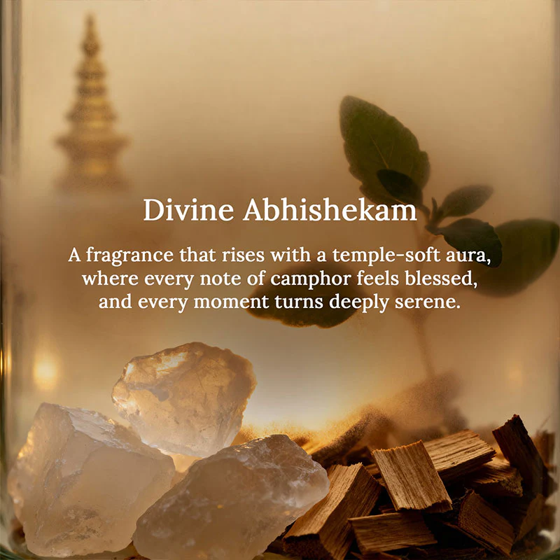 Divine Abhishekam 3 Wick Luxe Scented Candle - Image 3