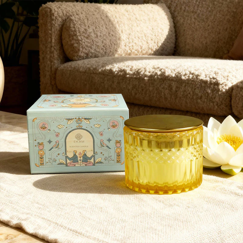 Divine Abhishekam 3 Wick Luxe Scented Candle - Image 4