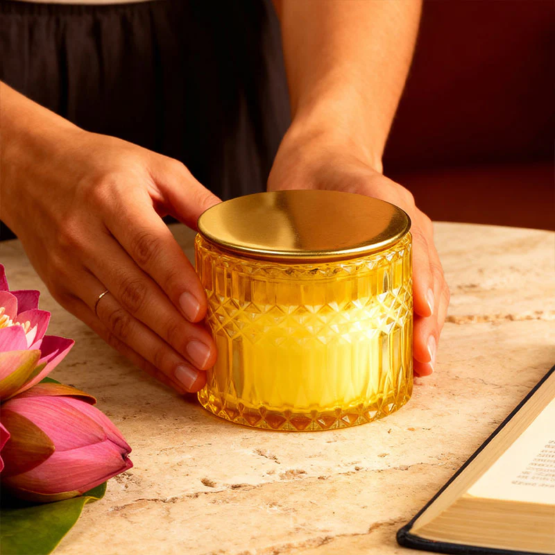 Divine Abhishekam 3 Wick Luxe Scented Candle - Image 5
