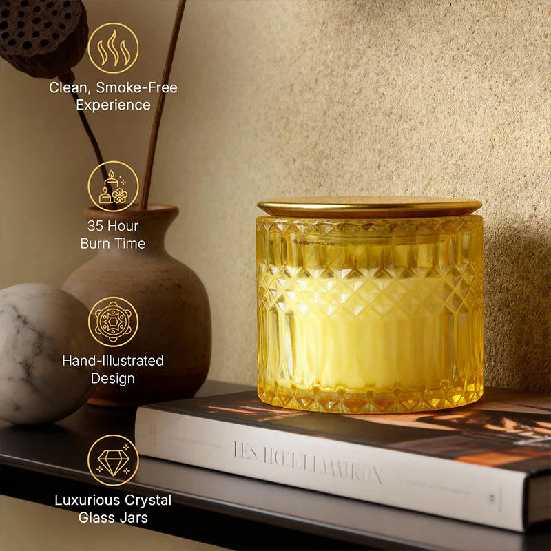 Divine Abhishekam 3 Wick Luxe Scented Candle - Image 6