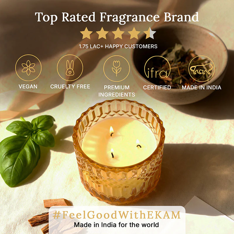 Divine Abhishekam 3 Wick Luxe Scented Candle - Image 9