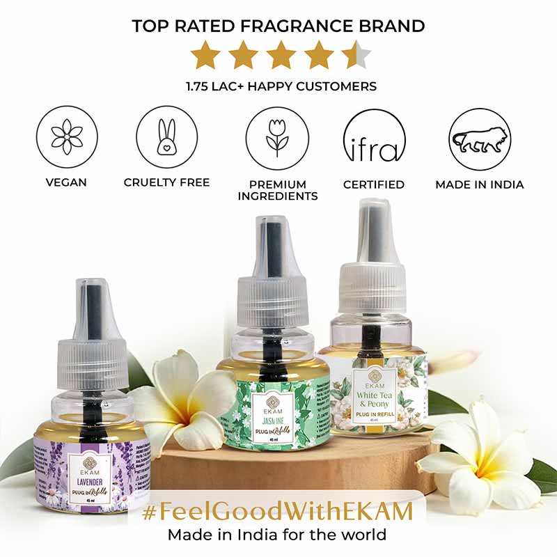 Floral Fragrance Scented Plugin Air Freshener Refill Pack of 3| 45ml Each - Image 6