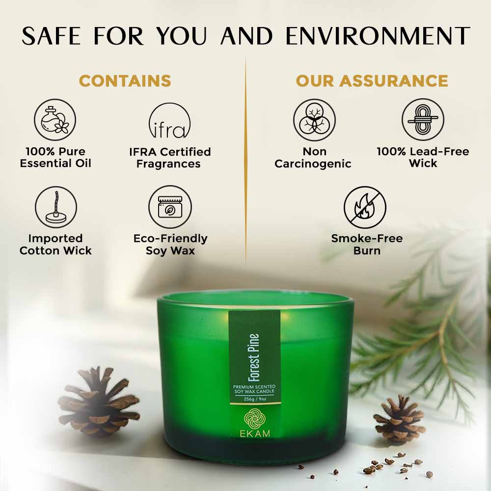 Forest Pine 3 Wick Scented Candle - Image 7