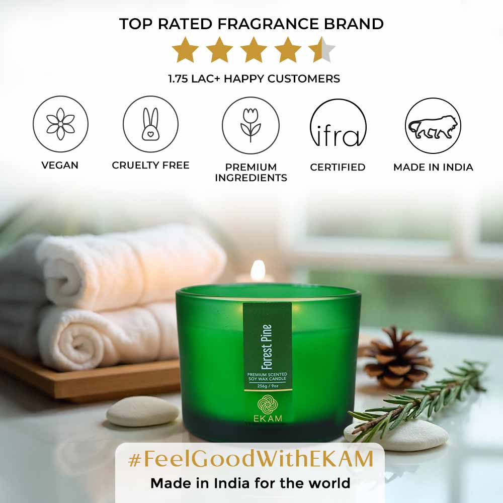 Forest Pine 3 Wick Scented Candle - Image 9