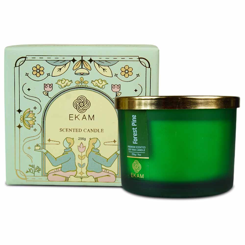 Forest Pine 3 Wick Scented Candle - Image 3