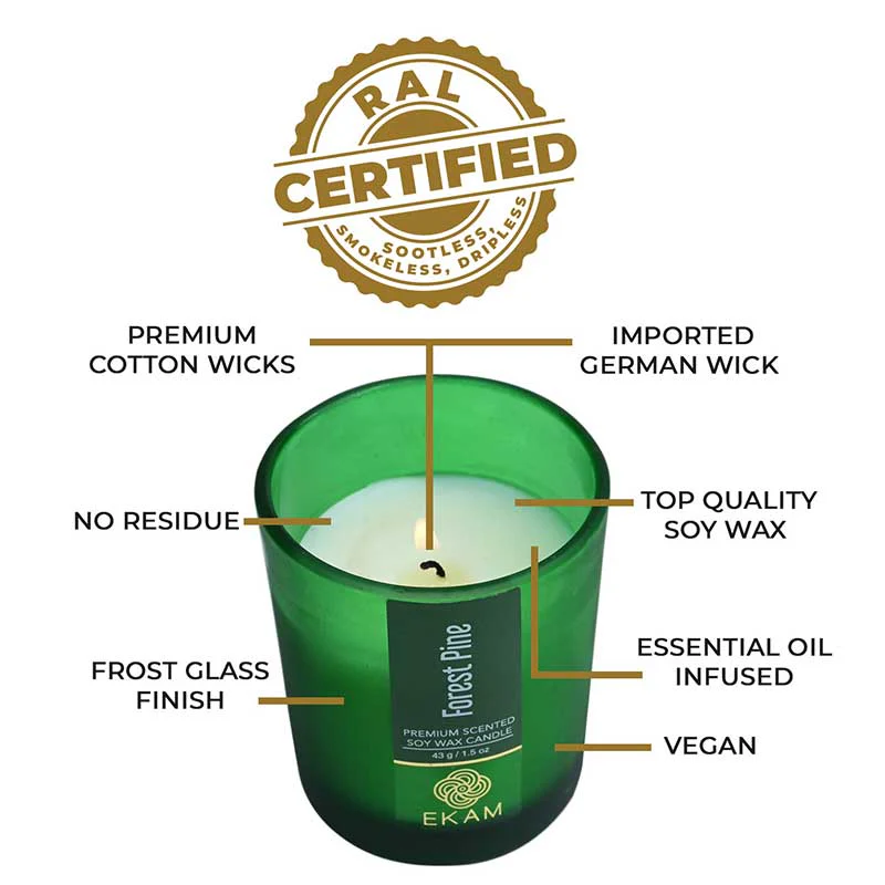 Forest Pine Shot Glass Scented Candle - Image 3