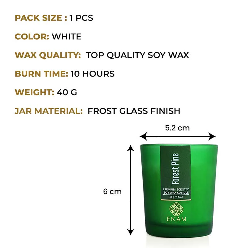 Forest Pine Shot Glass Scented Candle - Image 4
