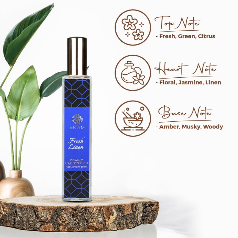 Fresh Linen Car Freshener, 50ml - Image 3