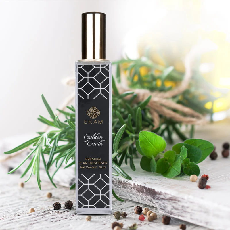 Golden Oudh Car Freshener, 50ml - Image 2