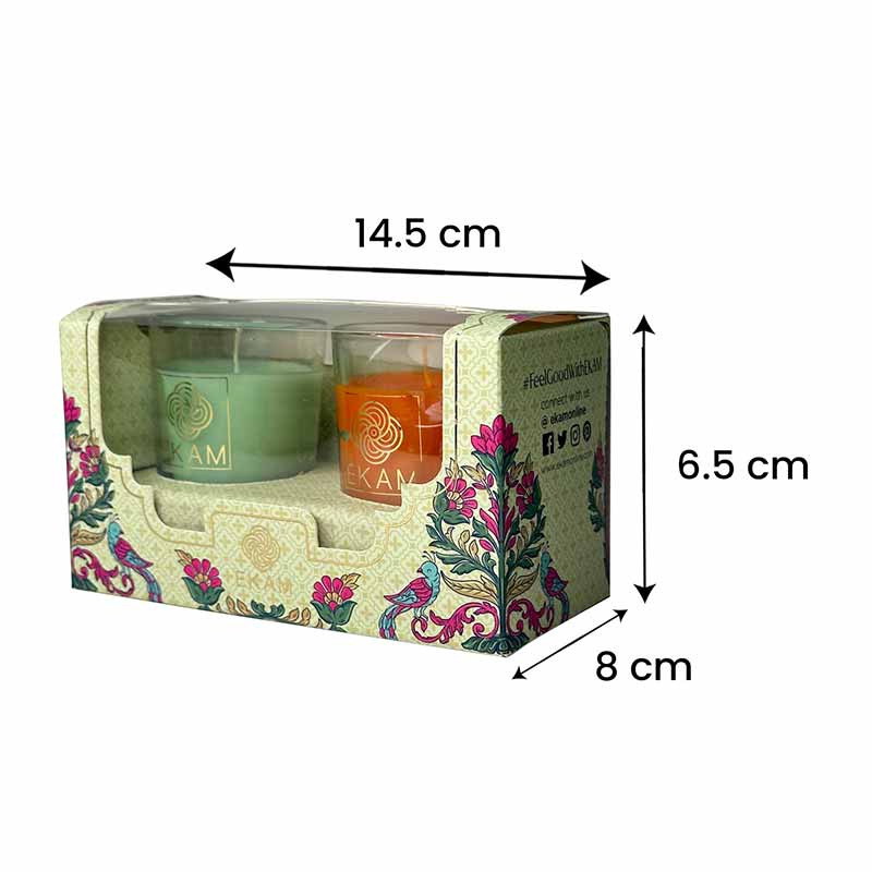 2 Pack Candle Gift Box |  Jasmine & Lime Mandarin - Image 11
