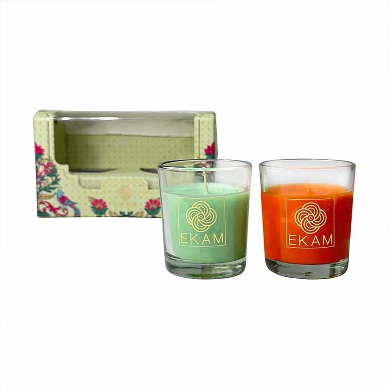 2 Pack Candle Gift Box |  Jasmine & Lime Mandarin - Image 3