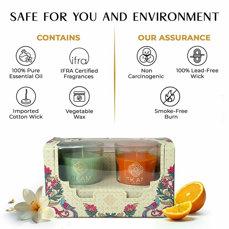 2 Pack Candle Gift Box |  Jasmine & Lime Mandarin - Image 7