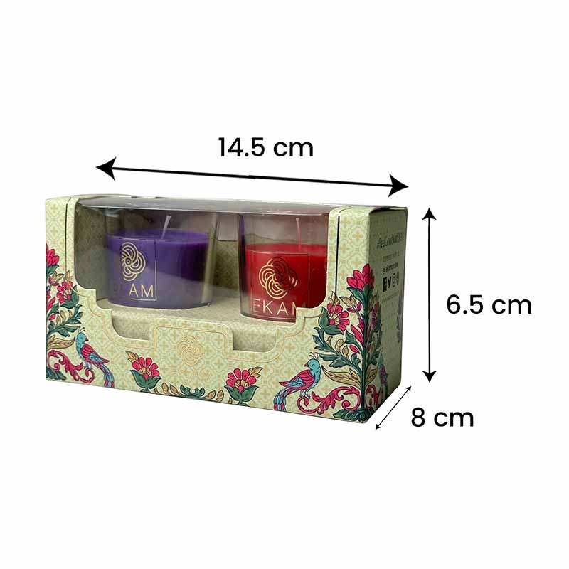 2 Pack Candle Gift Box |  Lavender & Rose - Image 11