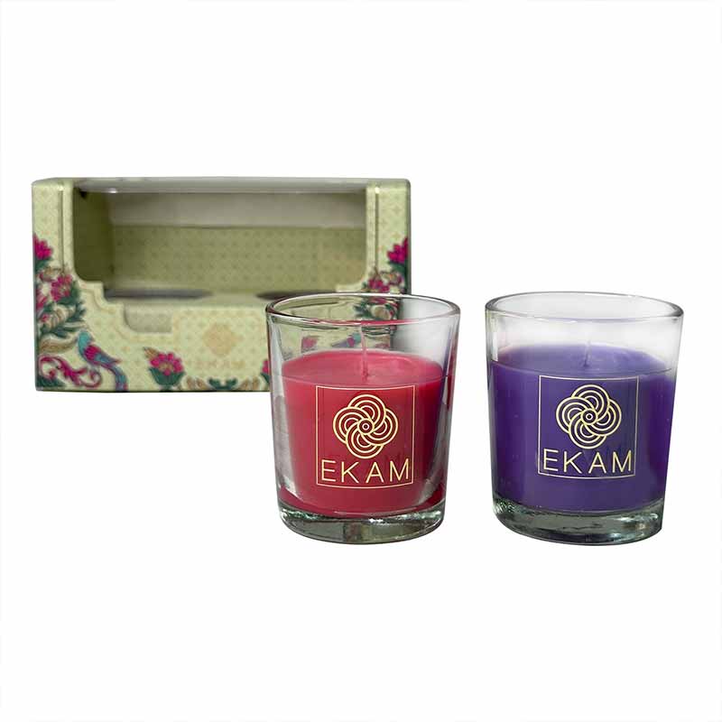 2 Pack Candle Gift Box |  Lavender & Rose - Image 3