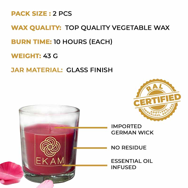 2 Pack Candle Gift Box |  Lavender & Rose - Image 8