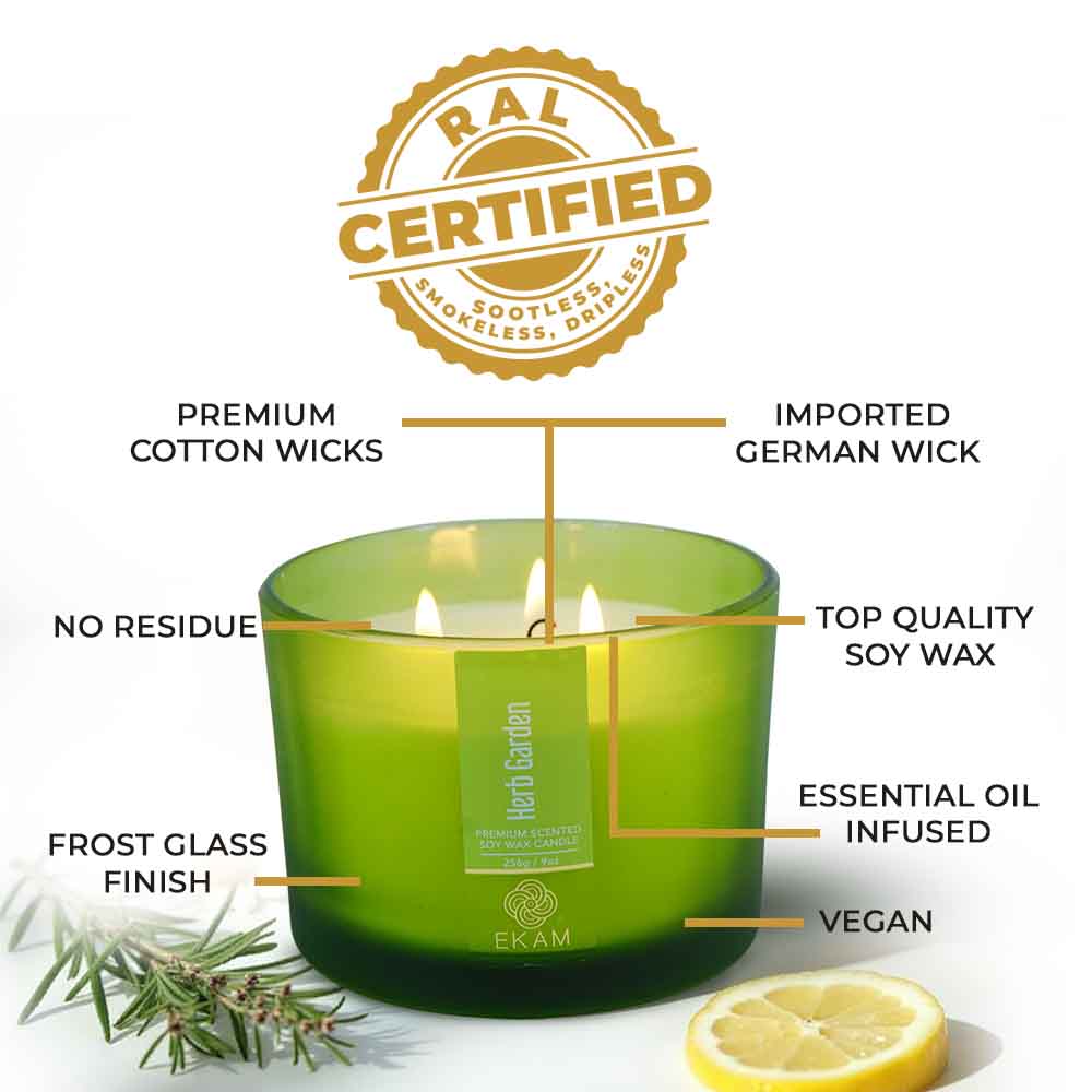 Herb Garden 3 Wick Scented Candle - Image 8