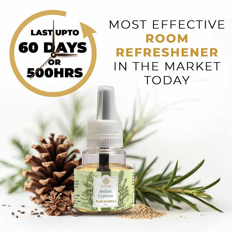 Indian Cypress Plug In Air Freshener Refill| 45ml - Image 2
