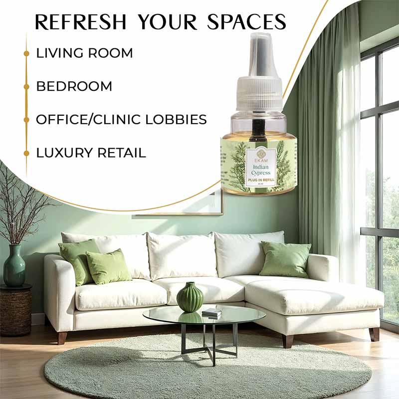 Indian Cypress Scented Plug In Air Freshener Kit - Image 7