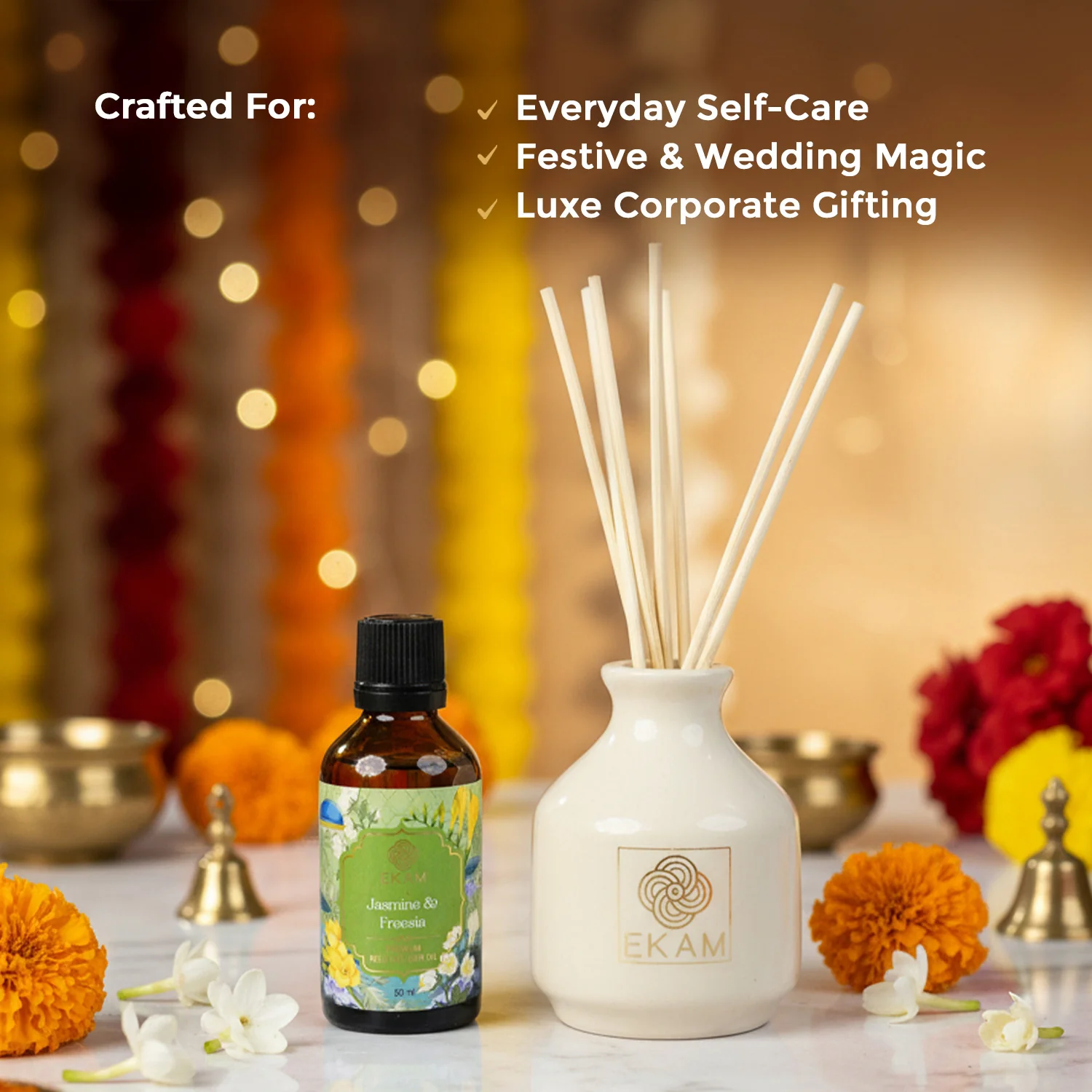 Jasmine & Freesia Reed Diffuser Set - Image 5
