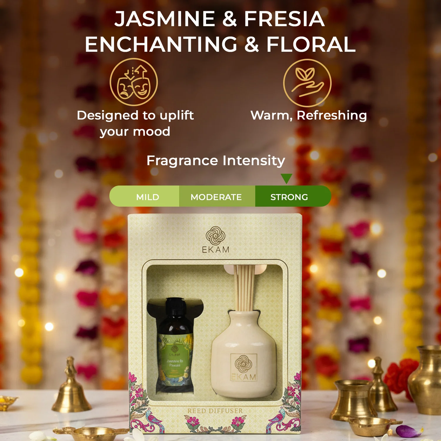 Jasmine & Freesia Reed Diffuser Set - Image 6