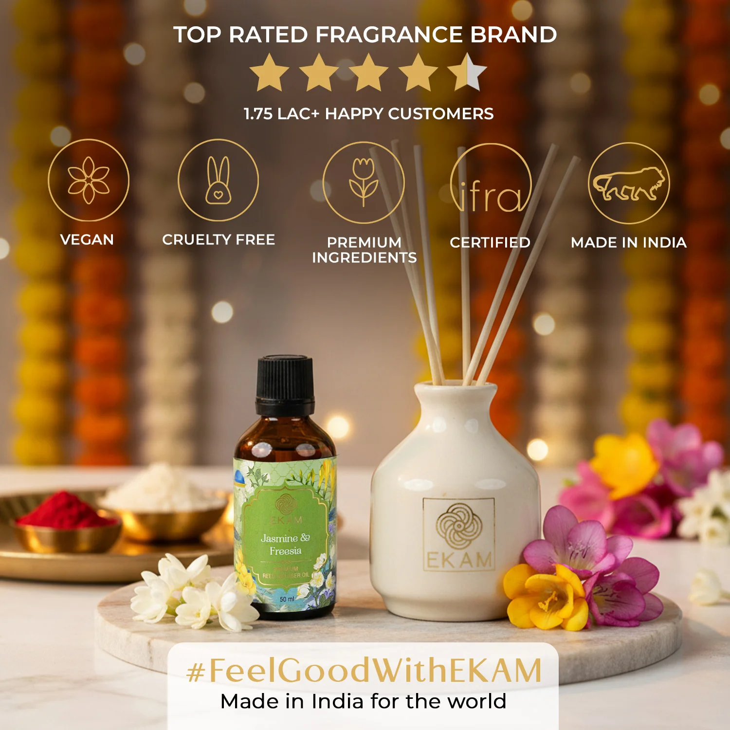 Jasmine & Freesia Reed Diffuser Set - Image 8