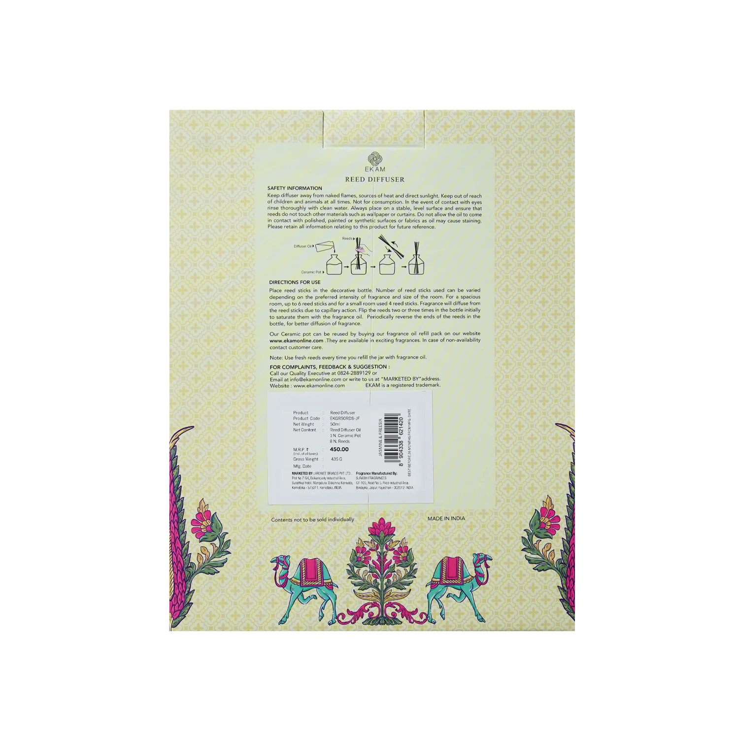 Jasmine & Freesia Reed Diffuser Set - Image 9