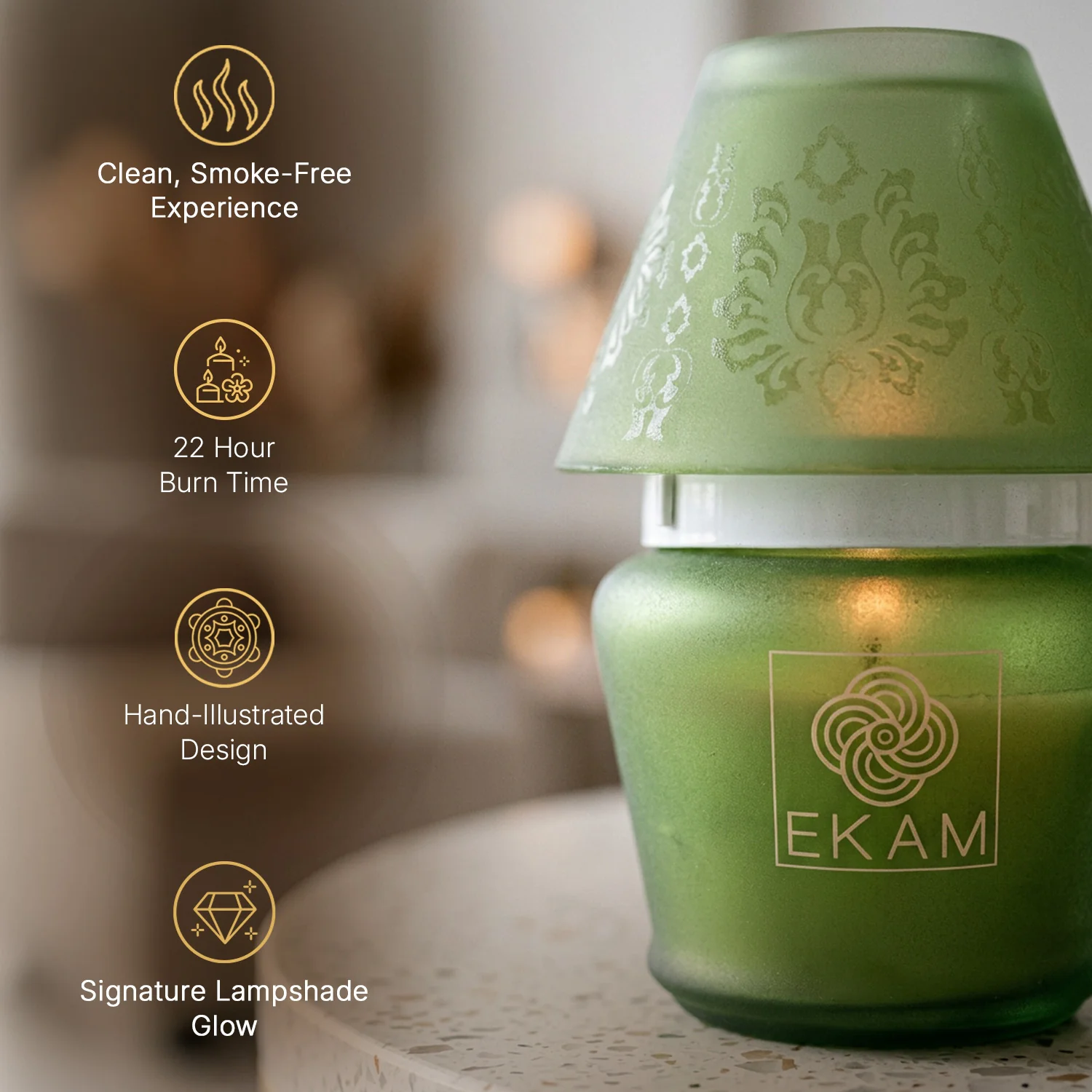Jasmine Lampshade Scented Candle - Image 6