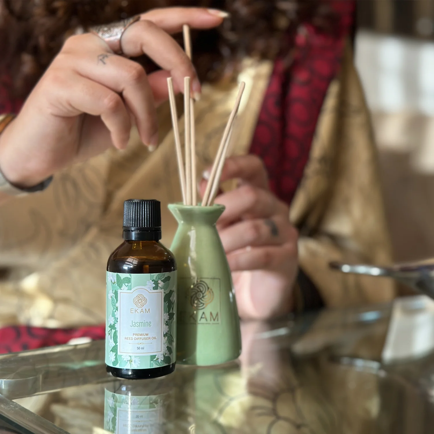 Jasmine Reed Diffuser Set - Image 3
