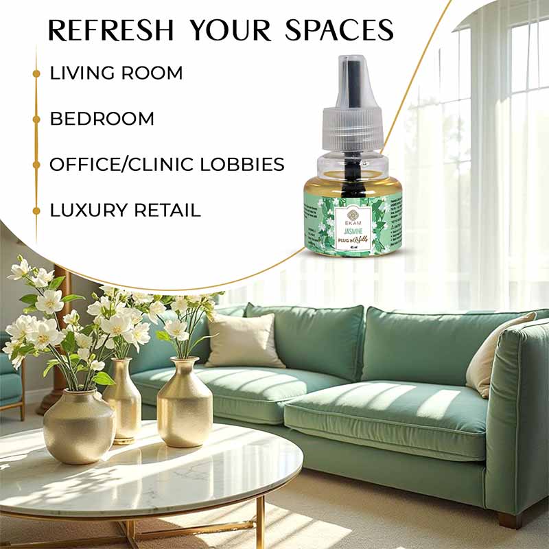 Jasmine Scented Air Freshener Plug-In Refill - 45 ML - Image 7