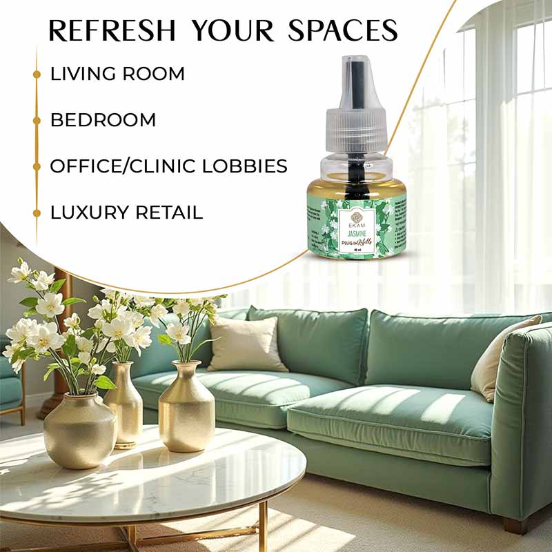 Jasmine Scented Plug In Air Freshener Kit - Image 7
