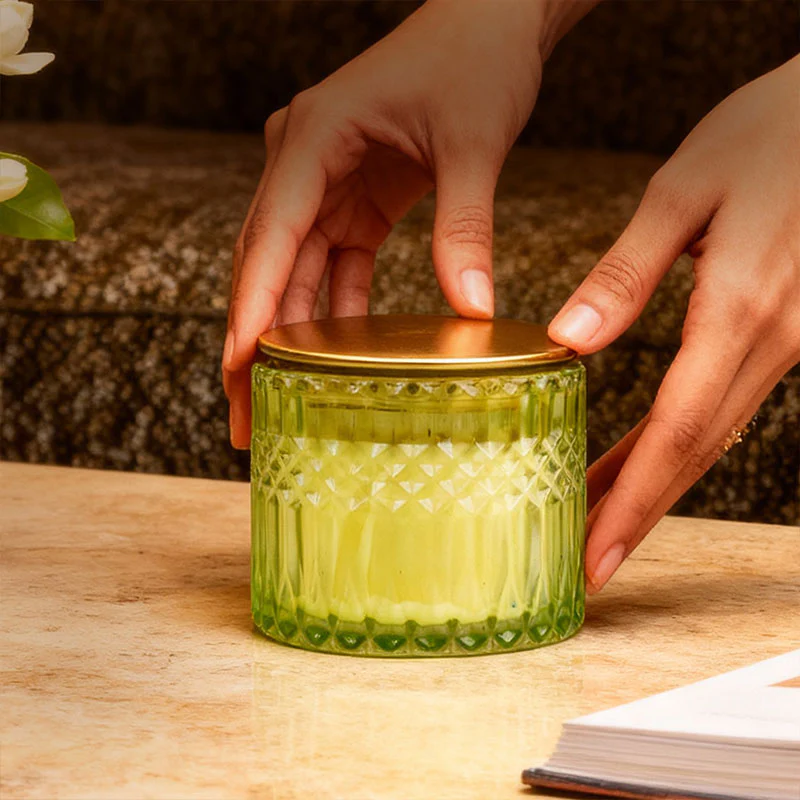 Jewelled Jasmine 3 Wick Luxe Scented Candle - Image 5