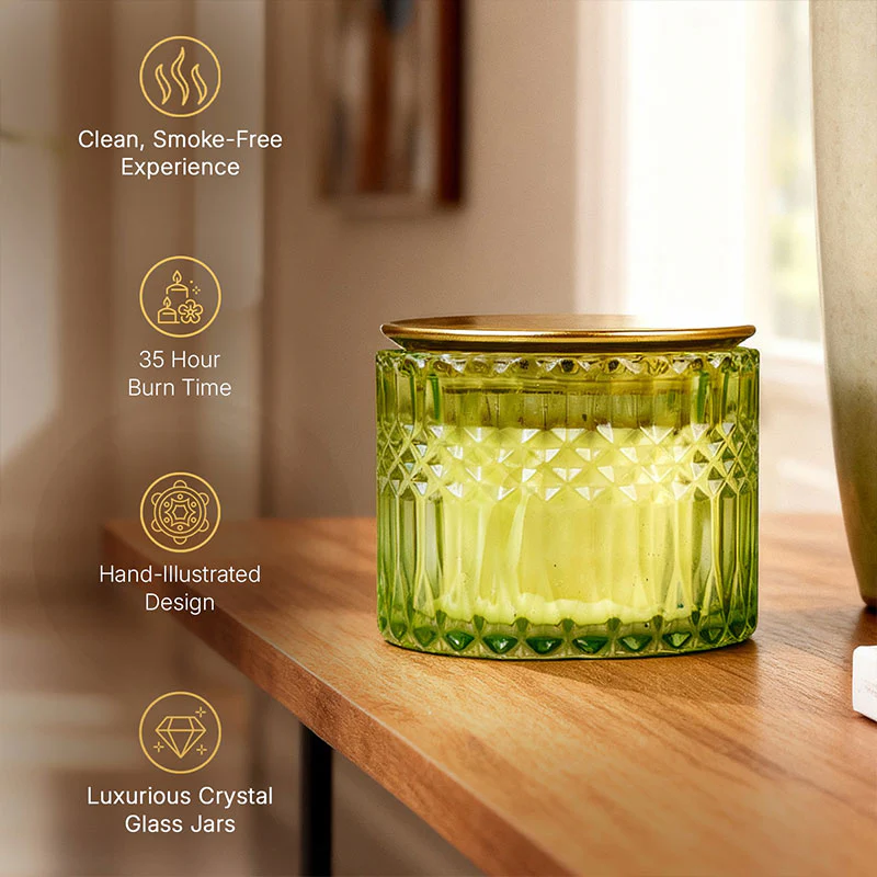 Jewelled Jasmine 3 Wick Luxe Scented Candle - Image 6