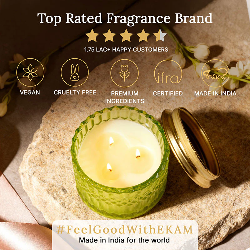 Jewelled Jasmine 3 Wick Luxe Scented Candle - Image 9