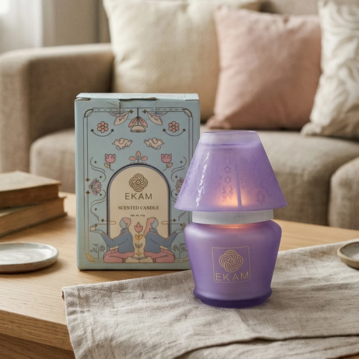 Lavender Lampshade Scented Candle - Image 4