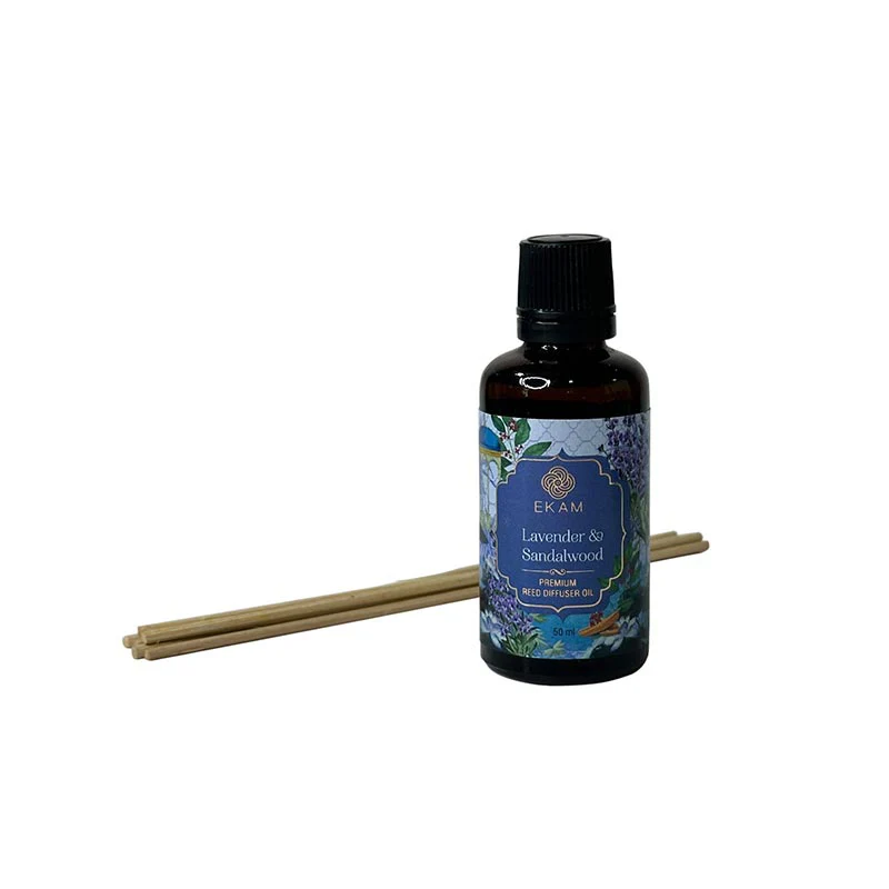 Lavender & Sandalwood 50ml Reed Diffuser Refill Oil Gift Box - Image 5