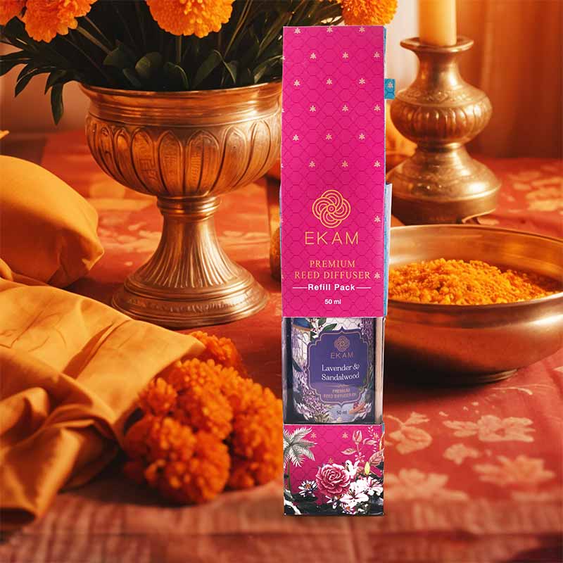 Lavender & Sandalwood 50ml Reed Diffuser Refill Gift Box - Image 3