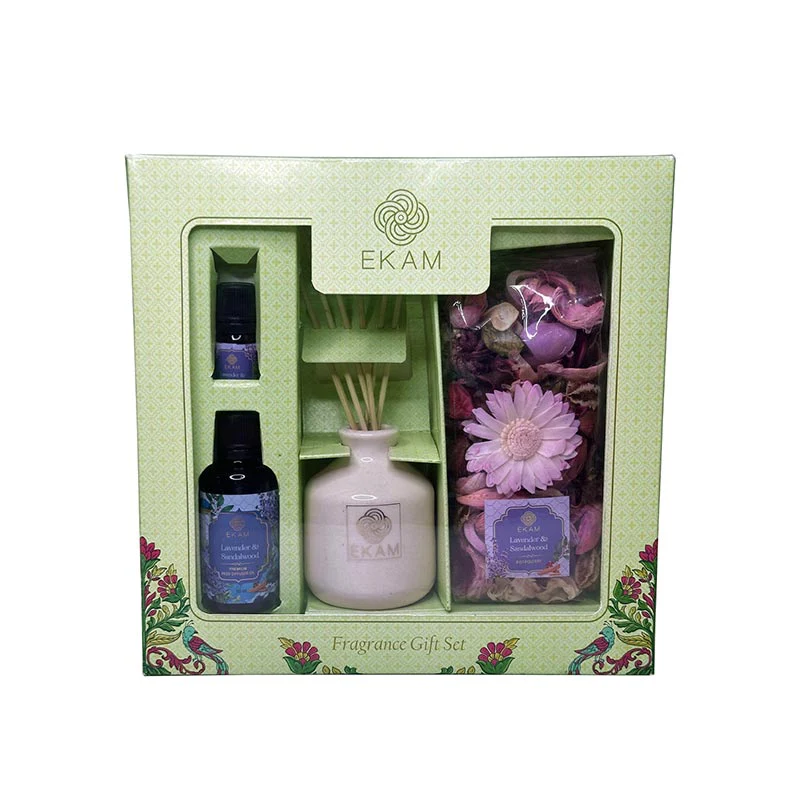 Lavender & Sandalwood Reed Diffuser & Potpourri Gift Set - Image 6